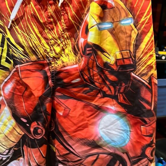 Swim Trunks Shorts Marvel Avengers Boys Sz L 10/12 fun bright reds - Picture 3 of 6